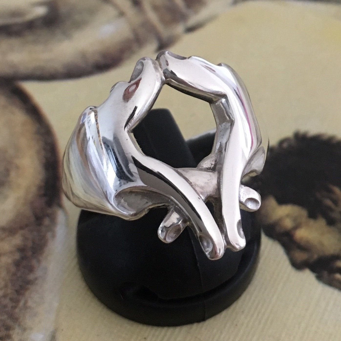 REGGAE Unity and Oneness Ring. Holy Trinity Symbol Seal of Solomon