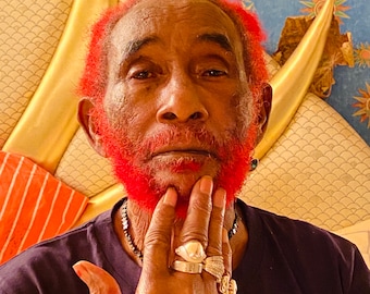 Der Ring von LEE PERRY. ""Marcus Garvey"" Silbermünze Ring." Rasta Reggae Schmuck, Black Power, Politker, Hellseher, Afrikanische Einheit. Harlem Renaissance.