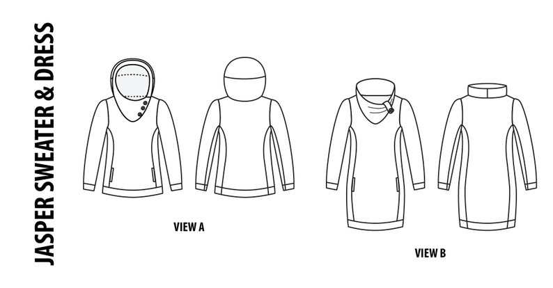 Jasper Sweater/Dress PDF sewing pattern image 10