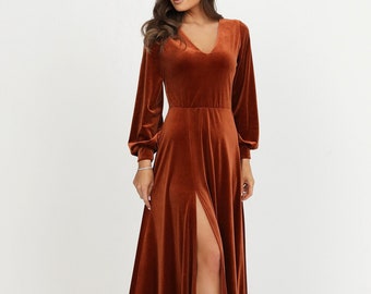 what to do with a bridesmaid dress Meghan Velvet Wrap Maxi Dress