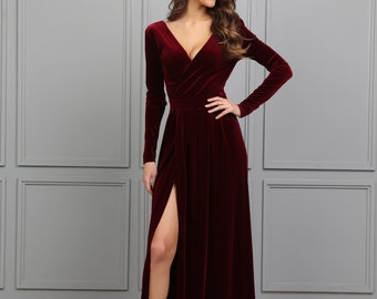 dark maroon dresses