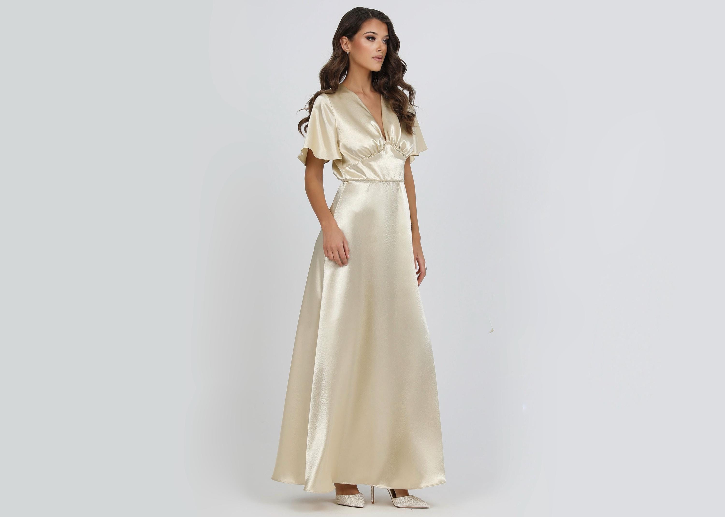 luxury bridesmaid dresses Elegant Women's Satin Bodice Halter Pleated Maxi Dress For Ceremony & Evening Party,Luxury Dresses,Resort Wear Vacation Outfit open back dress lace brides mermaid Evening dresses beach short dress high low Champagne Sequin halter neck corset