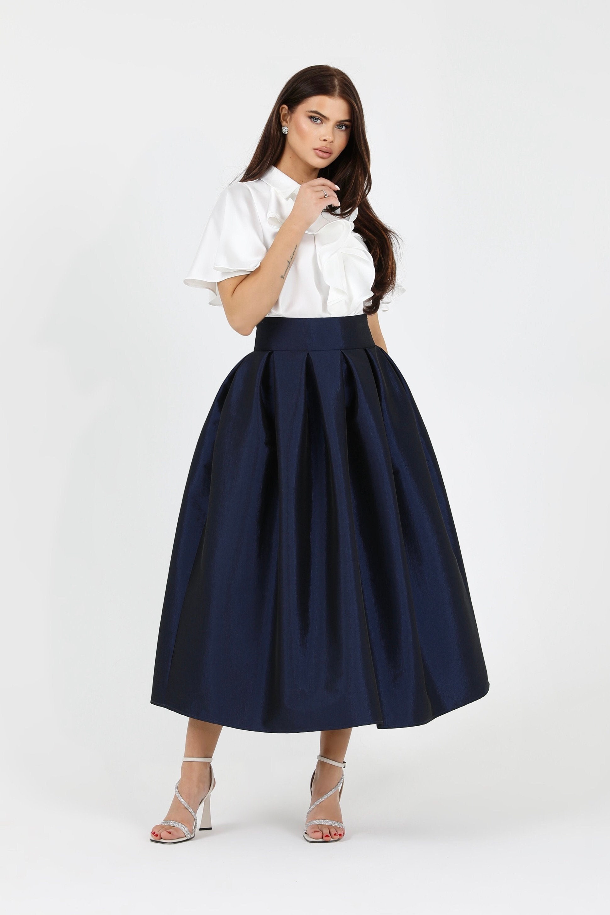 Navy occasion skirt 2025