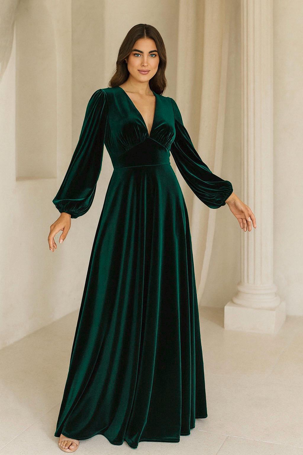 black split maxi dress Apres Velvet Bodycon With Sheer Sleeves – Club L White Backless Dress for SIZE:6 has-colors-1