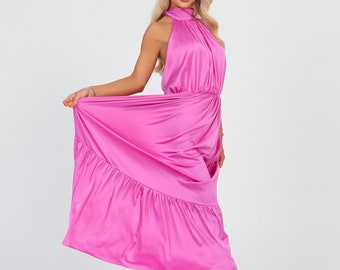 barbie pink bridesmaid dresses Sexy Barbie Pink Long Formal Dress,DS3150  DSProm