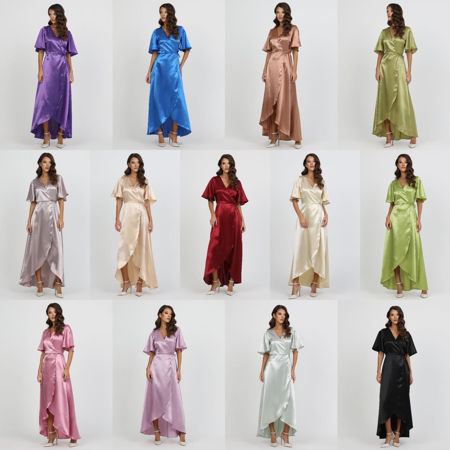 sachin and babi light blue dress There is nothing quite like the moment the squad finally comes together.   Our Champagne Satin wrap gown is designed to flatter every curve and glow  under the Australian sun. Whether its a vineyard