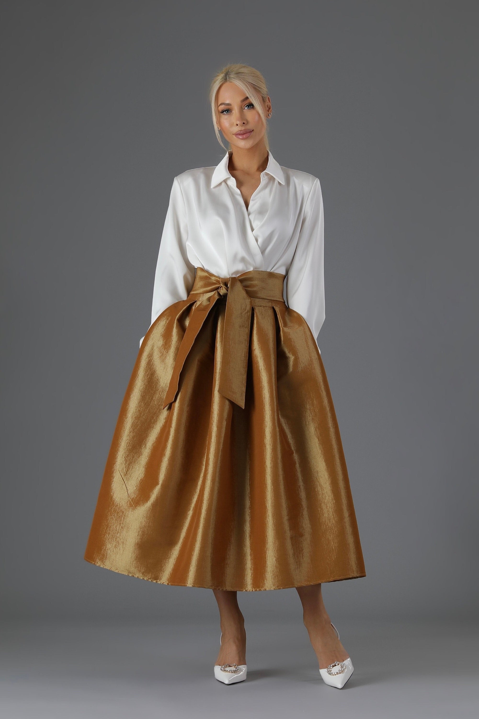 Jupe en taffetas new arrivals
