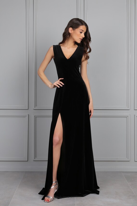 sachin and babi light blue dress Black Bridesmaid Dress | Black Satin Bridesmaid Dress