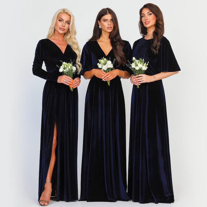 Navy Wedding Dress Etsy