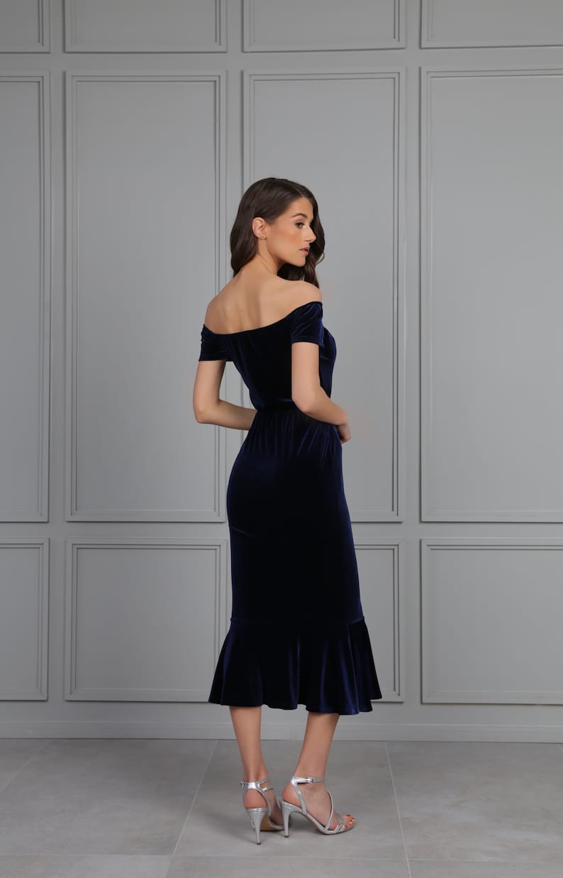 Velvet Dress, Bodycon Dress, Cocktail Dress, Party Dress, Pencil Dress, Midi Velvet Dress, Evening Dress, Wedding Guest Dress