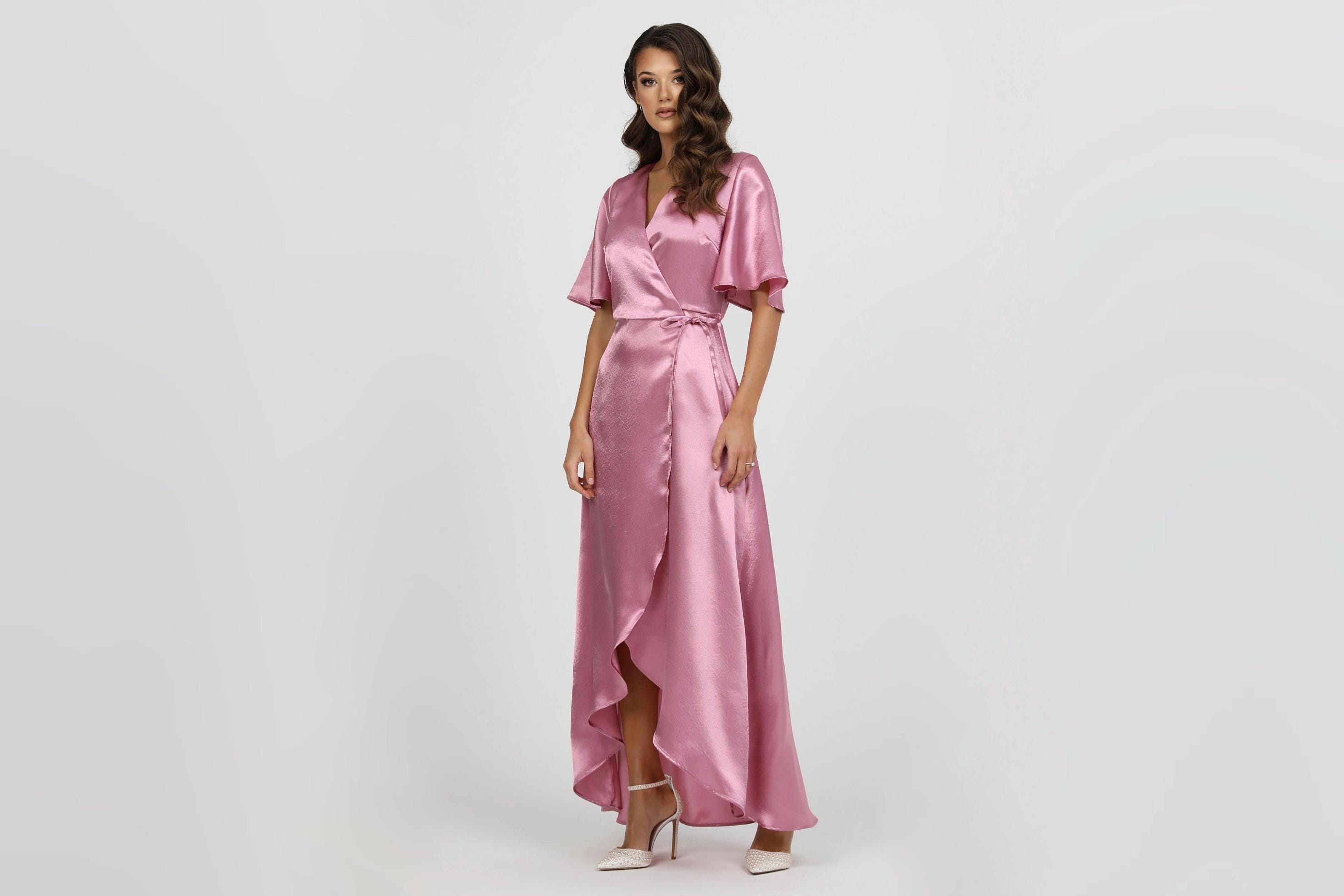 dusty pink satin wrap dress Buy Amarra Dress Style 54129