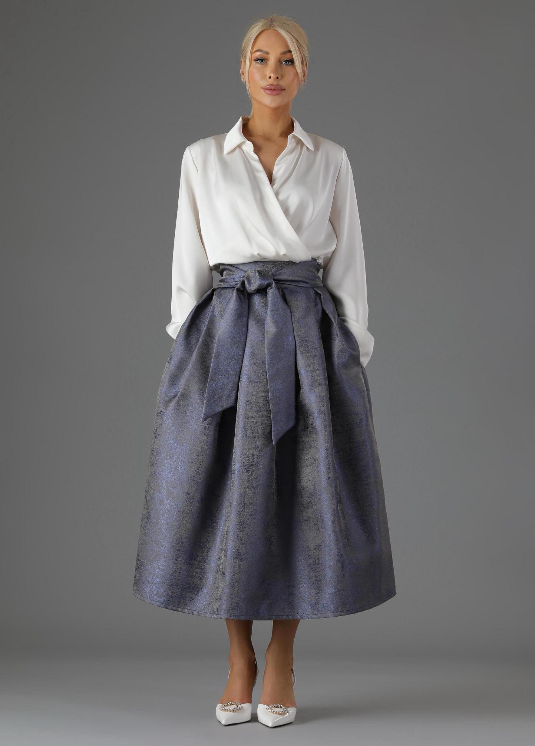 スカート AMERI  WISTERIA JACQUARD FLARE SKIRT AMERI WISTERIA JACQUARD FLARE SKIRT