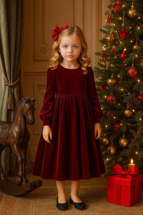 toddler burgundy velvet dress Flower Girl Dress, Baby Girl Velvet Dress, Velvet Introduce your little one Aug25-restock Men In Black- Will Size:34GG