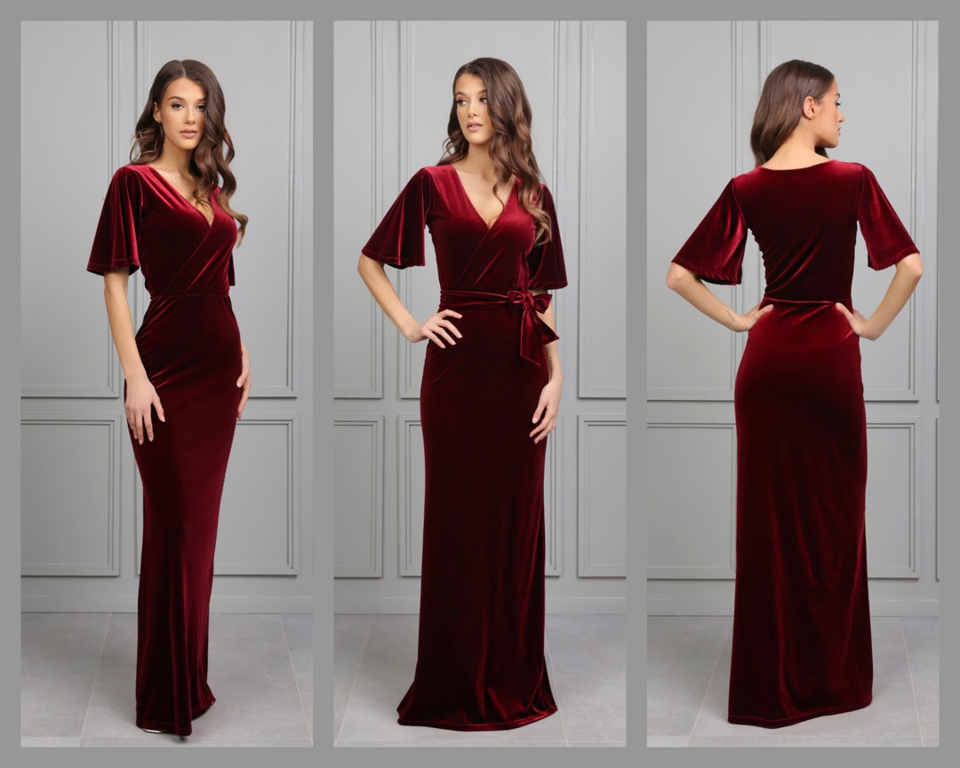 princess polly baby blue dress Burgundy Maxi Dress - Wine Red Velvet Maxi - OTS Maxi Dress