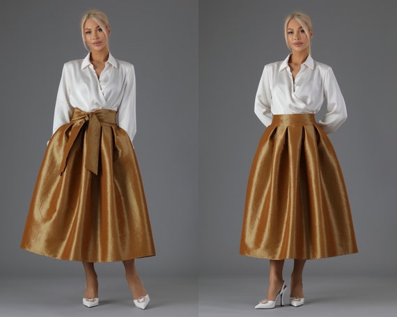 スカート machatt shiring taffeta skirt CRM MACHATT Shirring Taffeta Skirt