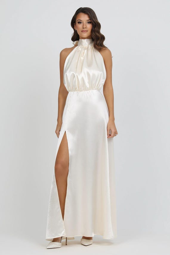 navy blue and ivory dress Veni Infantino 992502A