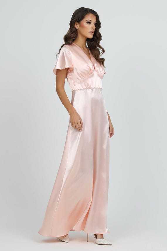 satin back crepe bridesmaid dresses Lena Bridesmaid Dress – Bridal and Formal