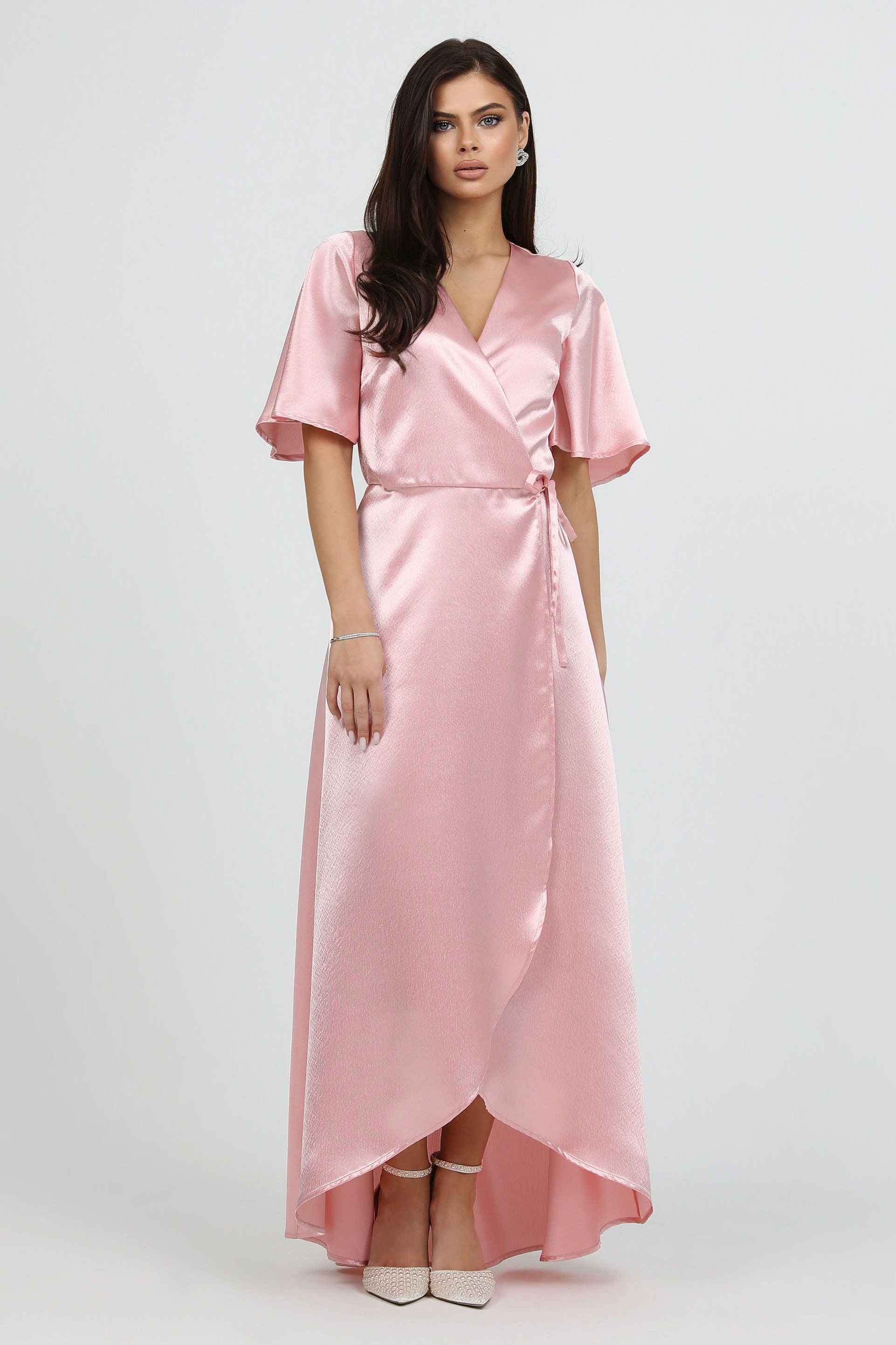 【関税&送料込】Jw Anderson Light Pink Satin Dress J.W. Anderson Light Pink Satin Dress | italist