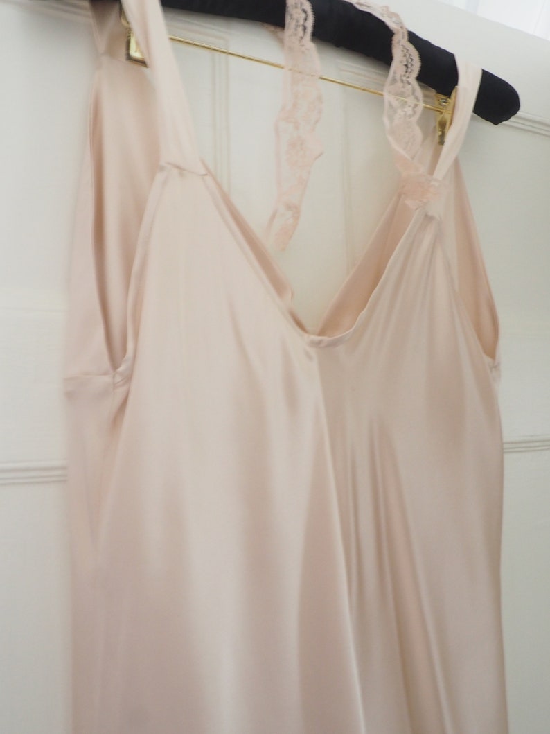 full length silk slip