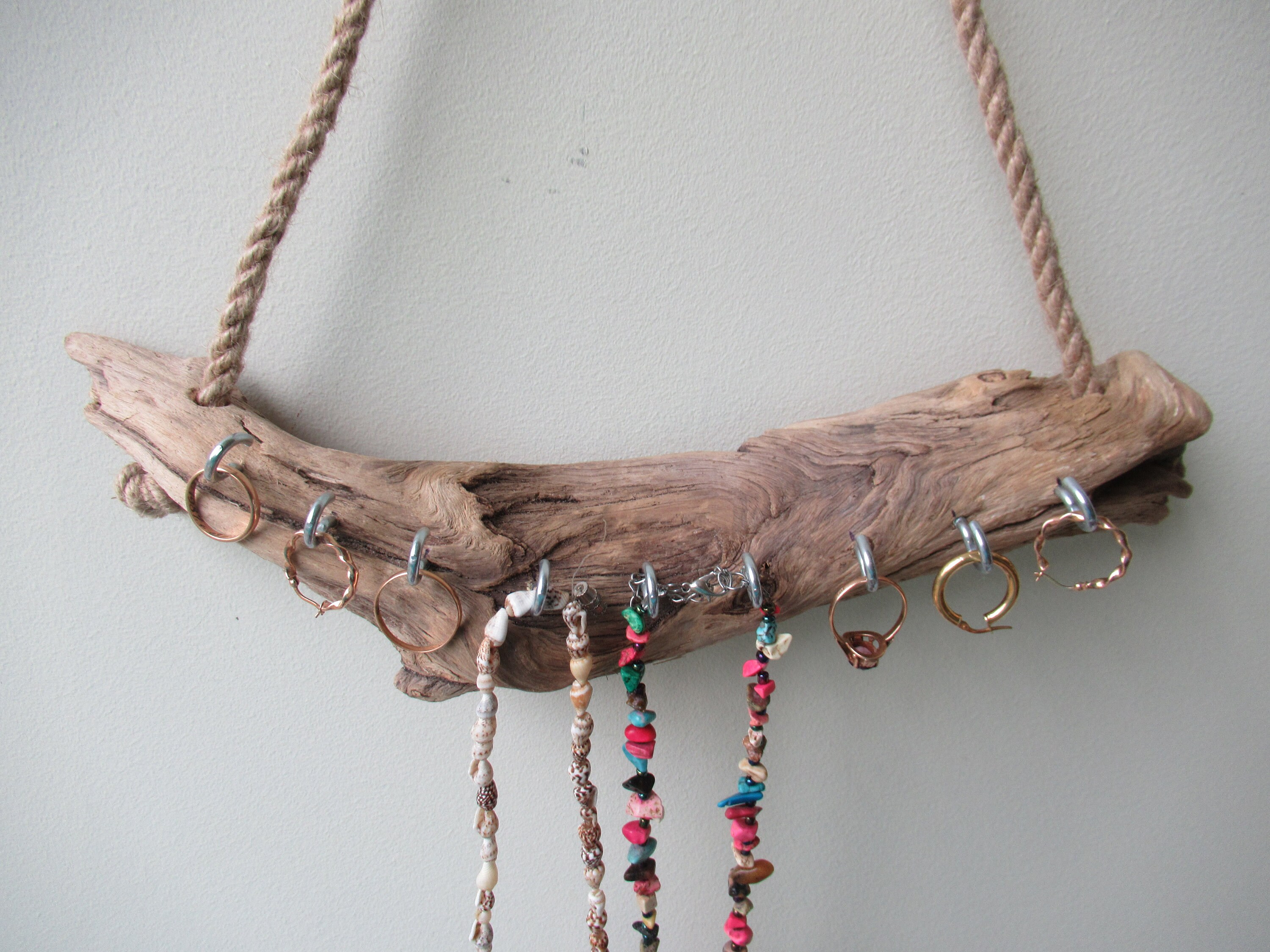 Eye Catching Driftwood Key Holder Driftwood Jewelry Display Etsy