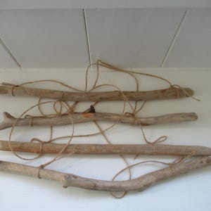4 Amazing Driftwood Branches Wood Dowels For Macrame Drift Wood Sticks Wall Hanging 13&quot;-16&quot;/33-41cm