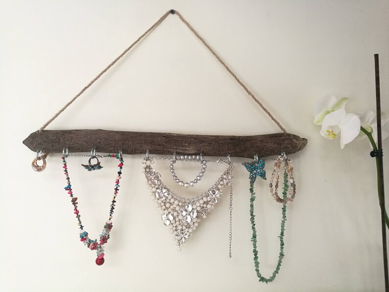 Jewelry Display Wall Driftwood Key Hanger Key Holder Wall Etsy