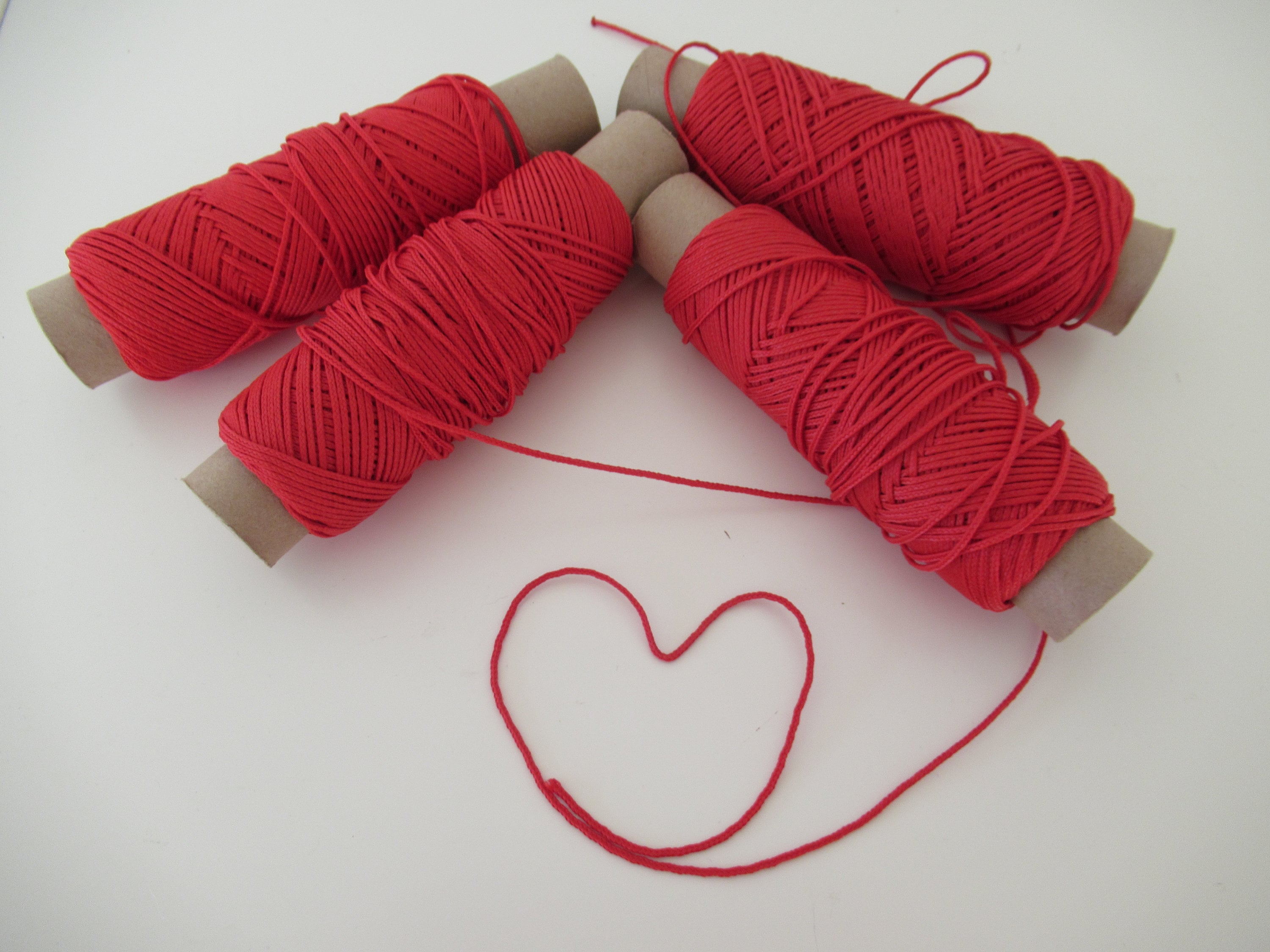 4 Spools Red String Kaballah Bracelet Beading PP Cord Braided Chinese Knot Friendship Bracelet Cord Micro Macrame 54 Yards/50 M Spool