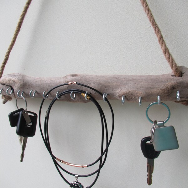Driftwood Key Rack Etsy
