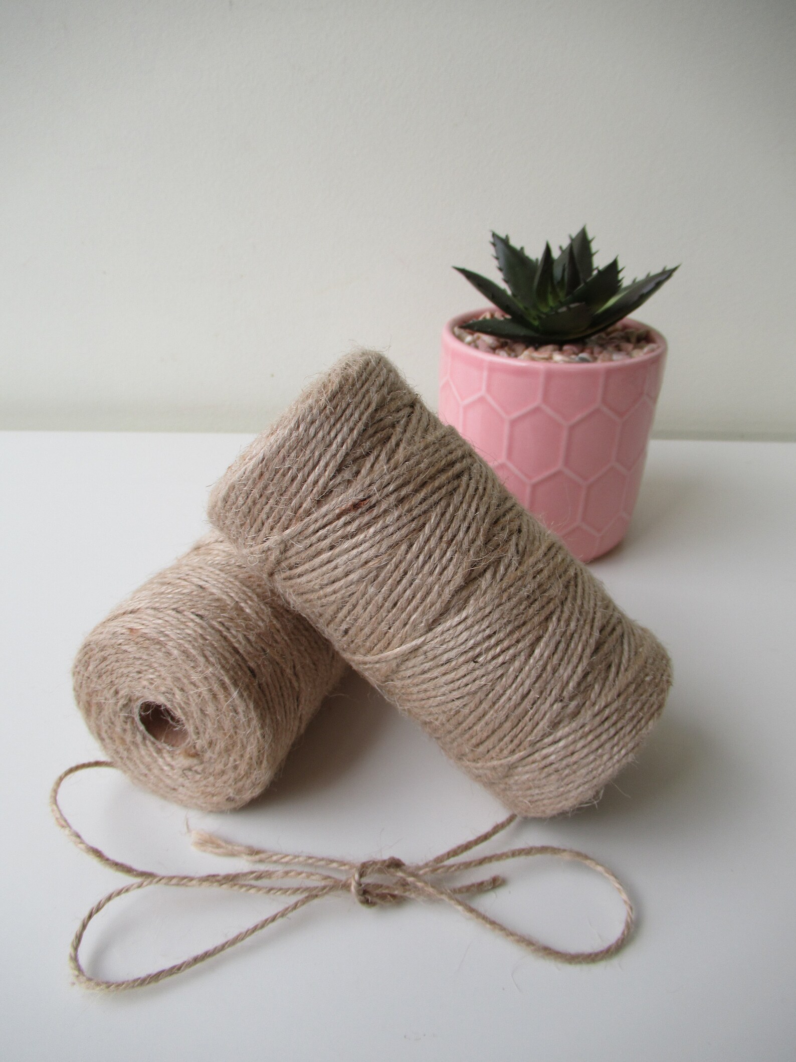 2 Spools Natural Jute Twine Burlap String Cord 656 Feet/220 Etsy