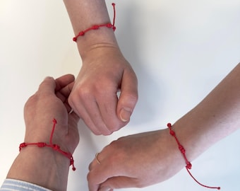 Bracciale Kabbalah a 7 nodi – Protezione e energia positiva caricate con Reiki, realizzato a mano per equilibrio e armonia