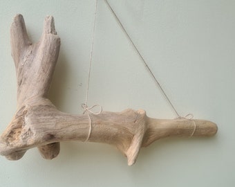 Drijfhouten sculptuur Drijfhoutstandbeeld Stranddecor Drijfhoutkunst 41 cm
