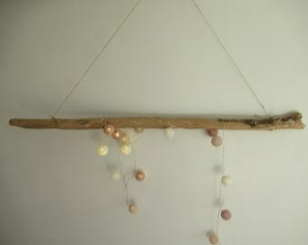 43" Large Driftwood Log DIY Lamp Beach Decor Driftwood Wall Art, Driftwood Wall Hanging Pendant Lights Wall Decor Driftwood Art