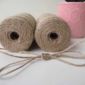 722 Feet Jute Twine Natural Jute String Burlap Jute Rope Macrame Jute Cord Crafts Gift Twine 240 Yards/220 Meters total