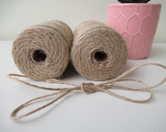 722 Feet Jute Twine Natural Jute String Burlap Jute Rope Macrame Jute Cord Crafts Gift Twine 240 Yards/220 Meters total