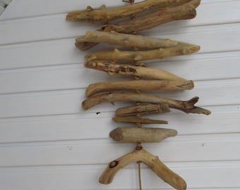Wall Decor Driftwood Wall Art, Driftwood Wall Hanging Garland, Driftwood Beach Decor, Driftwood Art 32" Driftwood Mobile