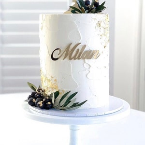 name for the front of the cake, name plaque, Fropper, cake sign image 1