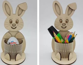 DIY Easter egg holder, pencil holder, Easter gift, Bunny Egg Holder, Easter Bunny Egg Holder