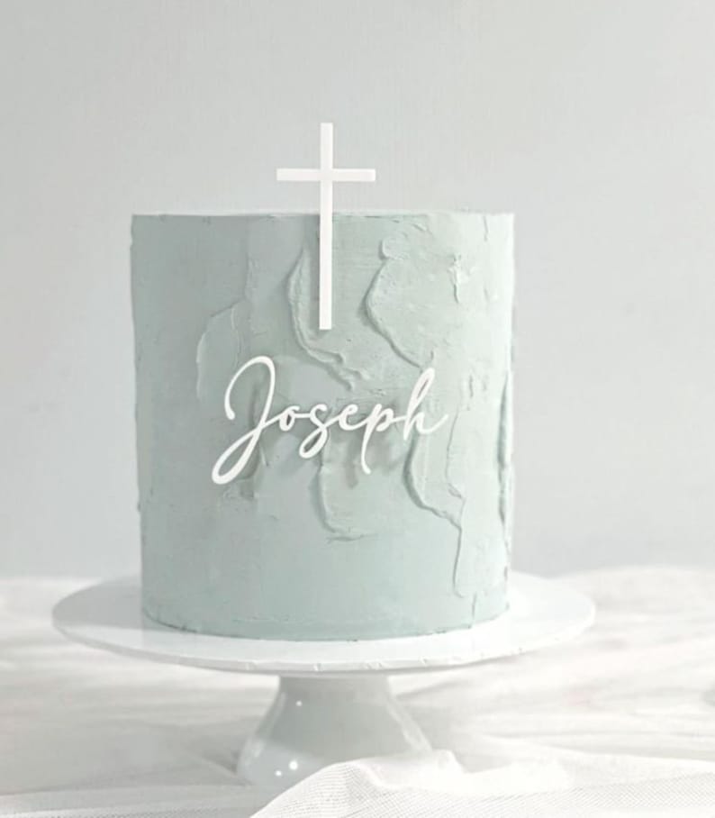 name for the front of the cake, name plaque, Fropper, cake sign image 6