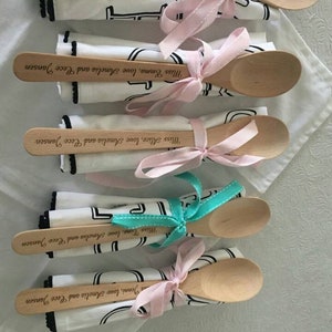 Personalised laser engraved wooden spoons image 4