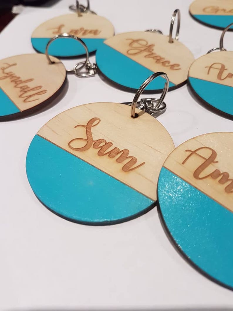 bag tags, personalised key rings, personalised bag tags image 4