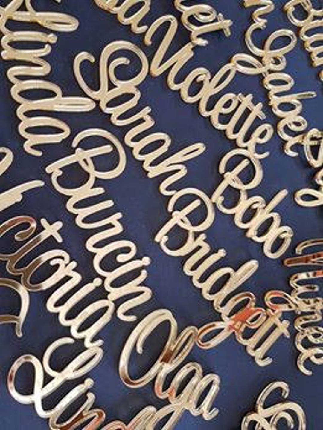 Laser Cut Acrylic Name Place Cards for Wedding Christening Etsy Australia