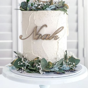 name for the front of the cake, name plaque, Fropper, cake sign image 2