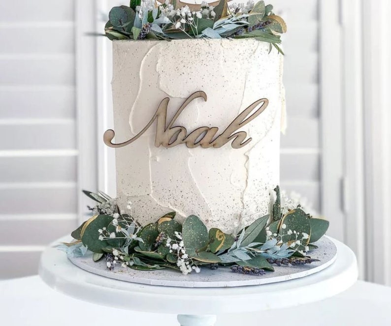 name for the front of the cake, name plaque, Fropper, cake sign image 2