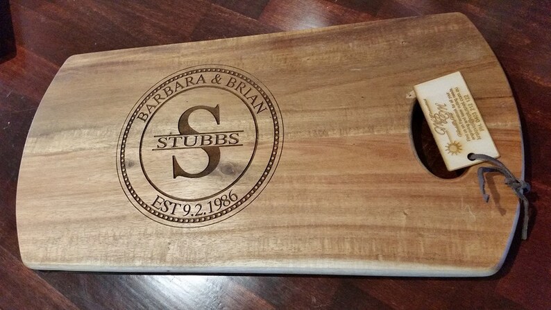 Personalised Chopping board, cheese board, image 4