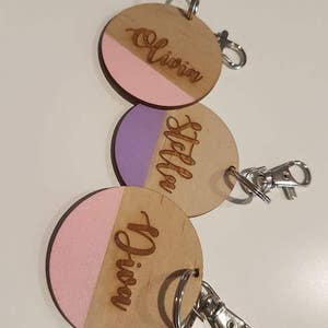 bag tags, personalised key rings, personalised bag tags image 3