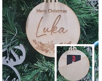 Christmas Gift card Bauble