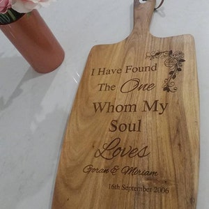 Personalised Chopping board, cheese board, image 1