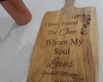 Personalised Chopping board, cheese board,