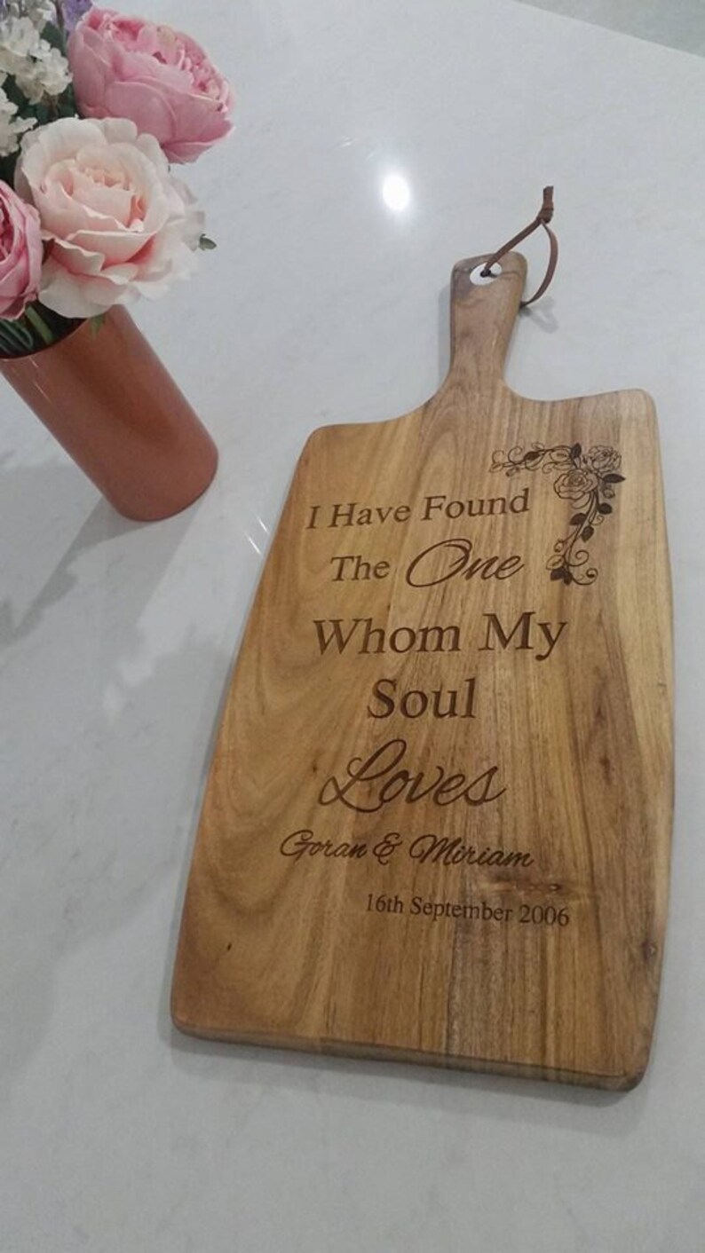 Personalised Chopping board, cheese board, image 1