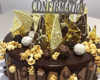 Topper Torta LaserTEC Croce - Acrilico Opaco 12x7cm Per Battesimi E